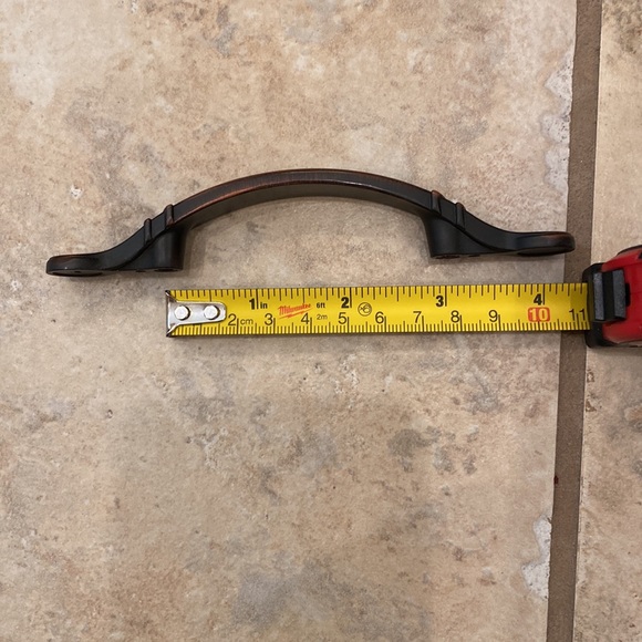 Set of 17 3” center oil rubbed bronze cabinet hardware pulls handles - Picture 5 of 7